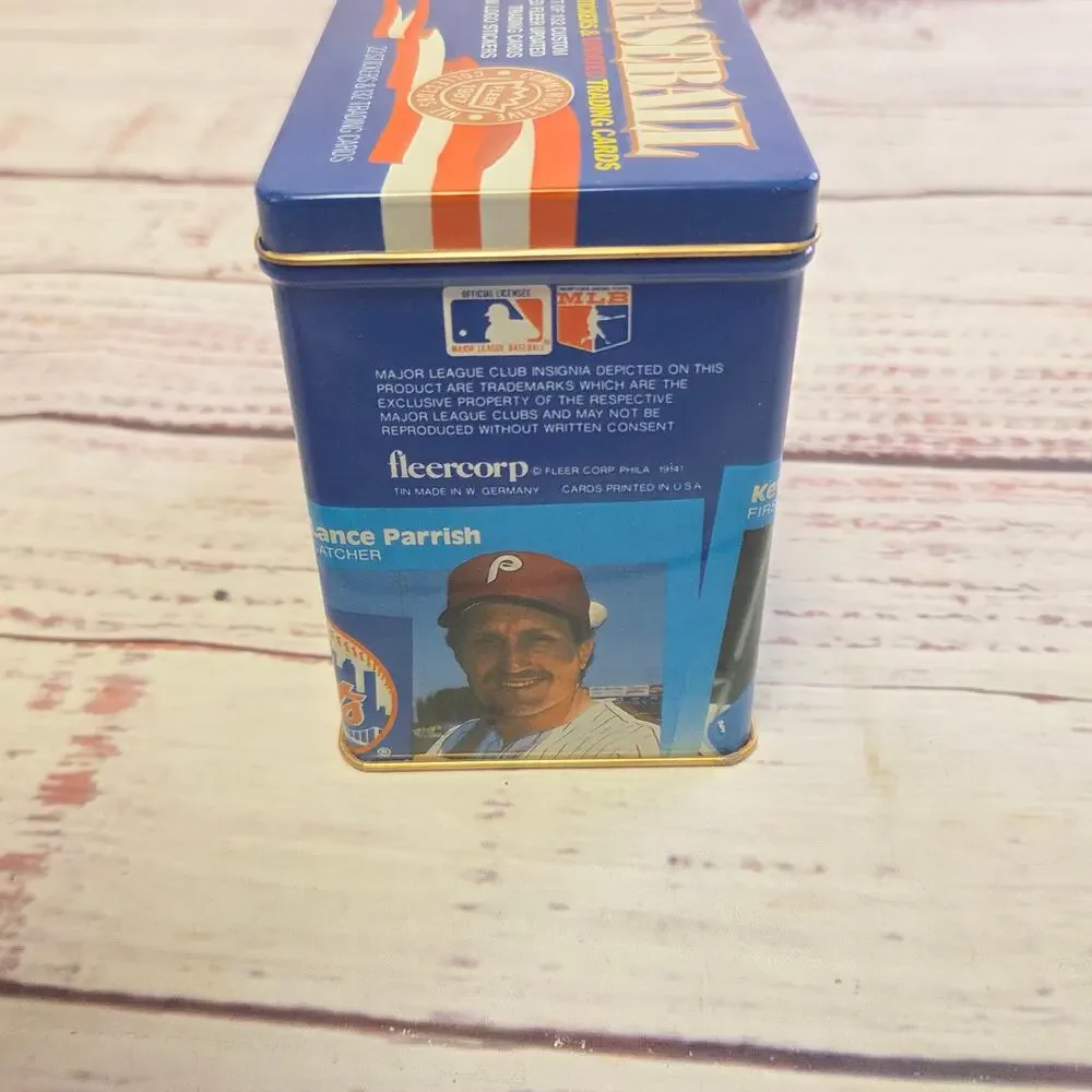 1987 Fleer Baseball Update Complete 132 Card Set 22 Stickers Collector Tin